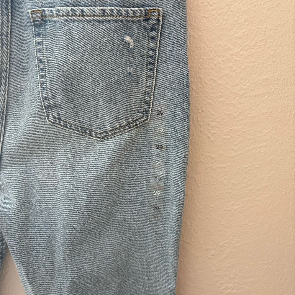 PacSun NWT Women's “Light Indigo” - Ripped '90s Boyfriend Jeans - Size 29 🎀 - Picture 6 of 8